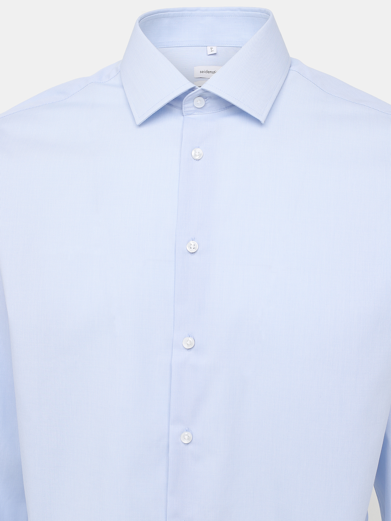 Хлопковая рубашка Seidensticker 429272-021, цвет голубой, размер 50 - фото 3