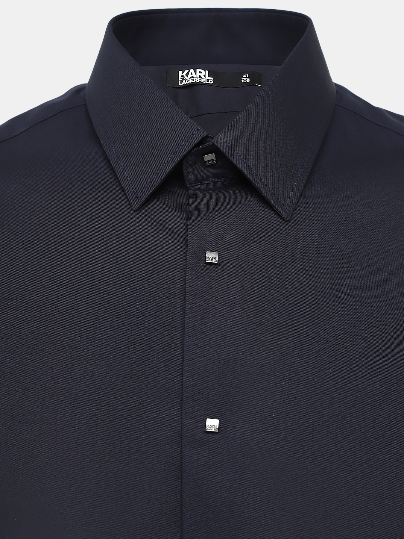 Рубашка Karl Lagerfeld 431011-049, цвет темно-синий, размер 48 - фото 3