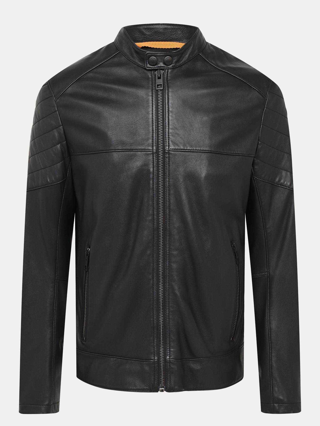 Кожаная куртка Joset BOSS 432922-025, цвет черный, размер 48