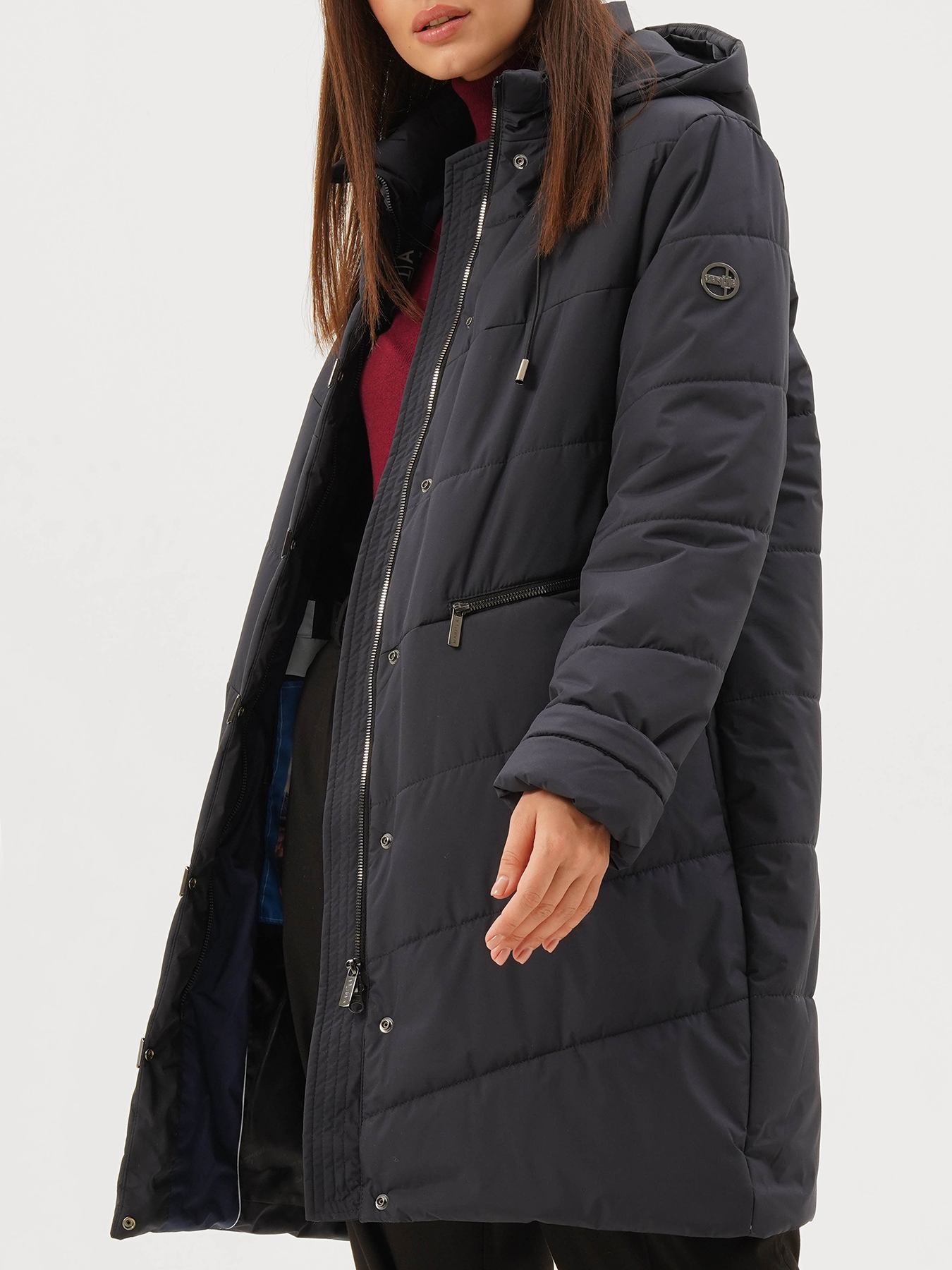 Пальто зимнее Maritta 433518-016, цвет темно-синий, размер 34 - фото 2