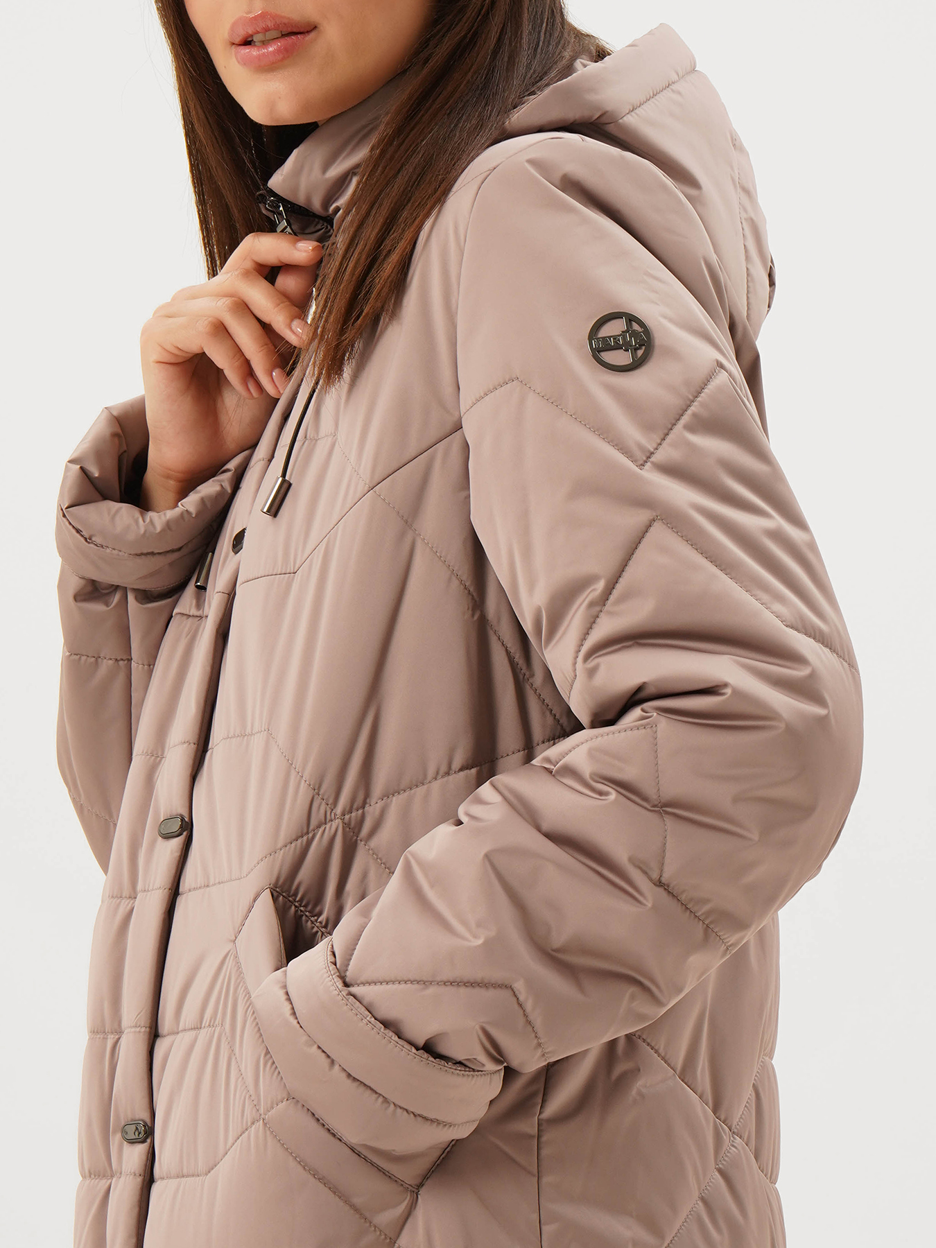 Пальто зимнее Maritta 433520-022, цвет бежевый, размер 48 - фото 2