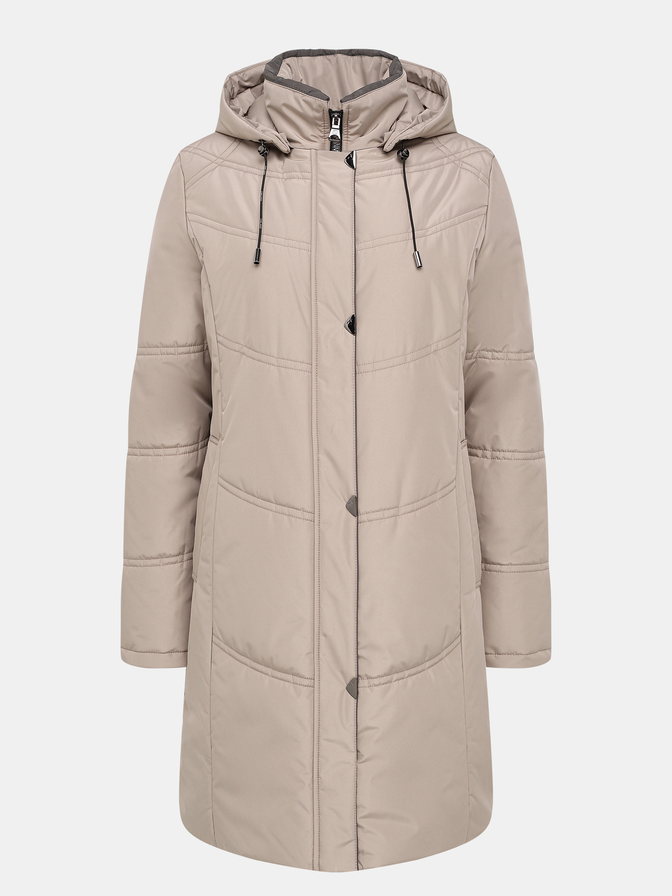 Пальто зимнее Maritta 433523-021, цвет бежевый, размер 46