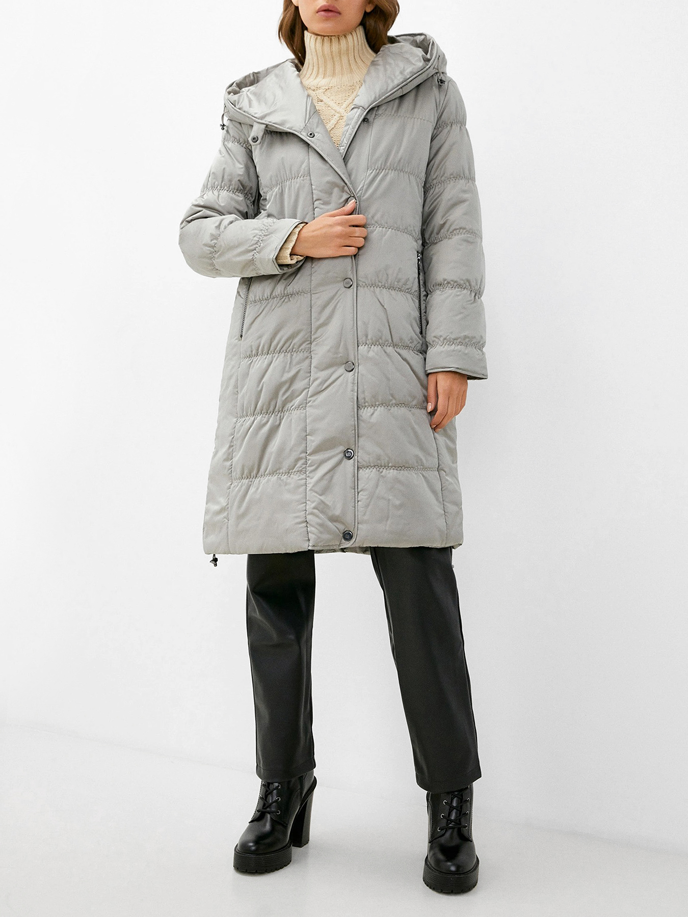 Пальто зимнее Dixi Coat 433532-023, цвет серый, размер 50 - фото 4