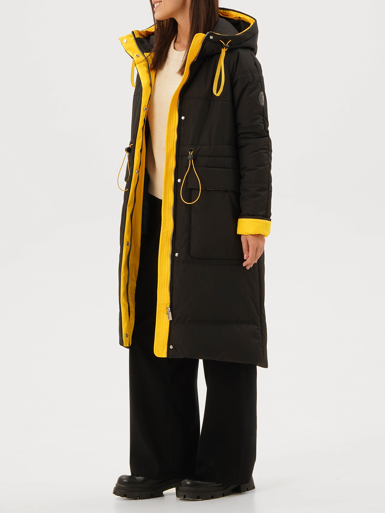 Пальто зимнее Maritta 433538-024, цвет черный, размер 52 - фото 6