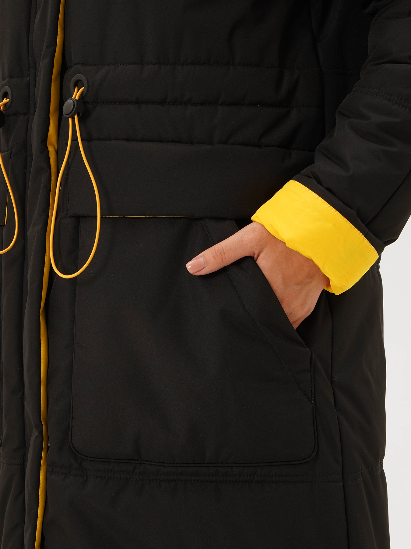 Пальто зимнее Maritta 433538-022, цвет черный, размер 48 - фото 4
