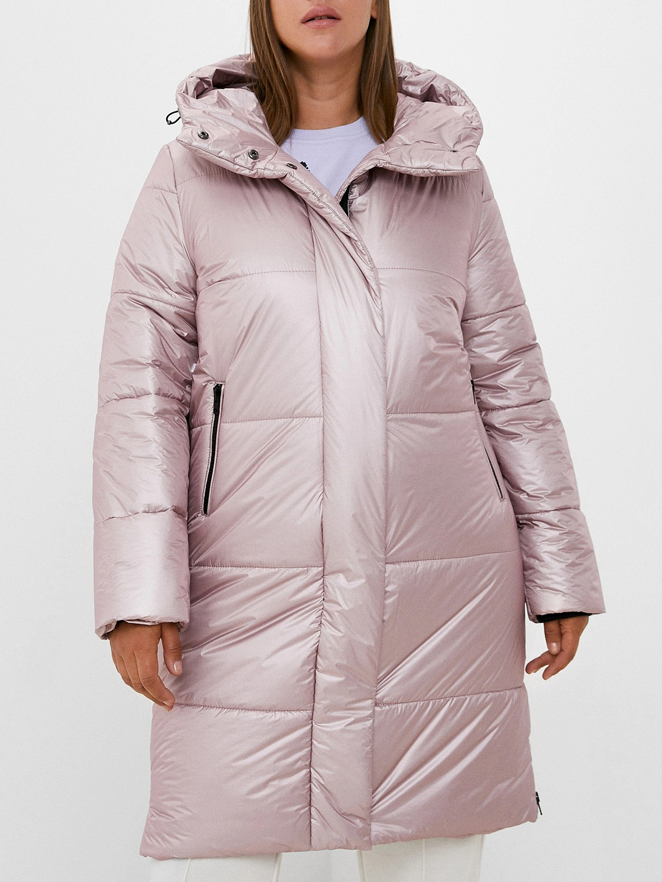 Пальто зимнее Dixi Coat 433545-023, цвет пудровый, размер 50