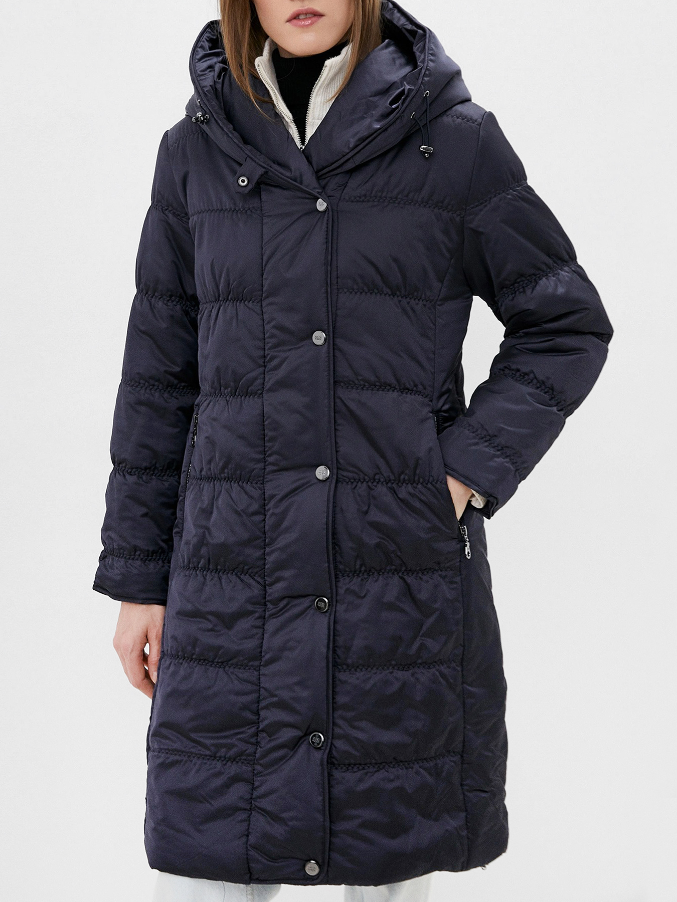 Пальто зимнее Dixi Coat. Цвет: темно-синий