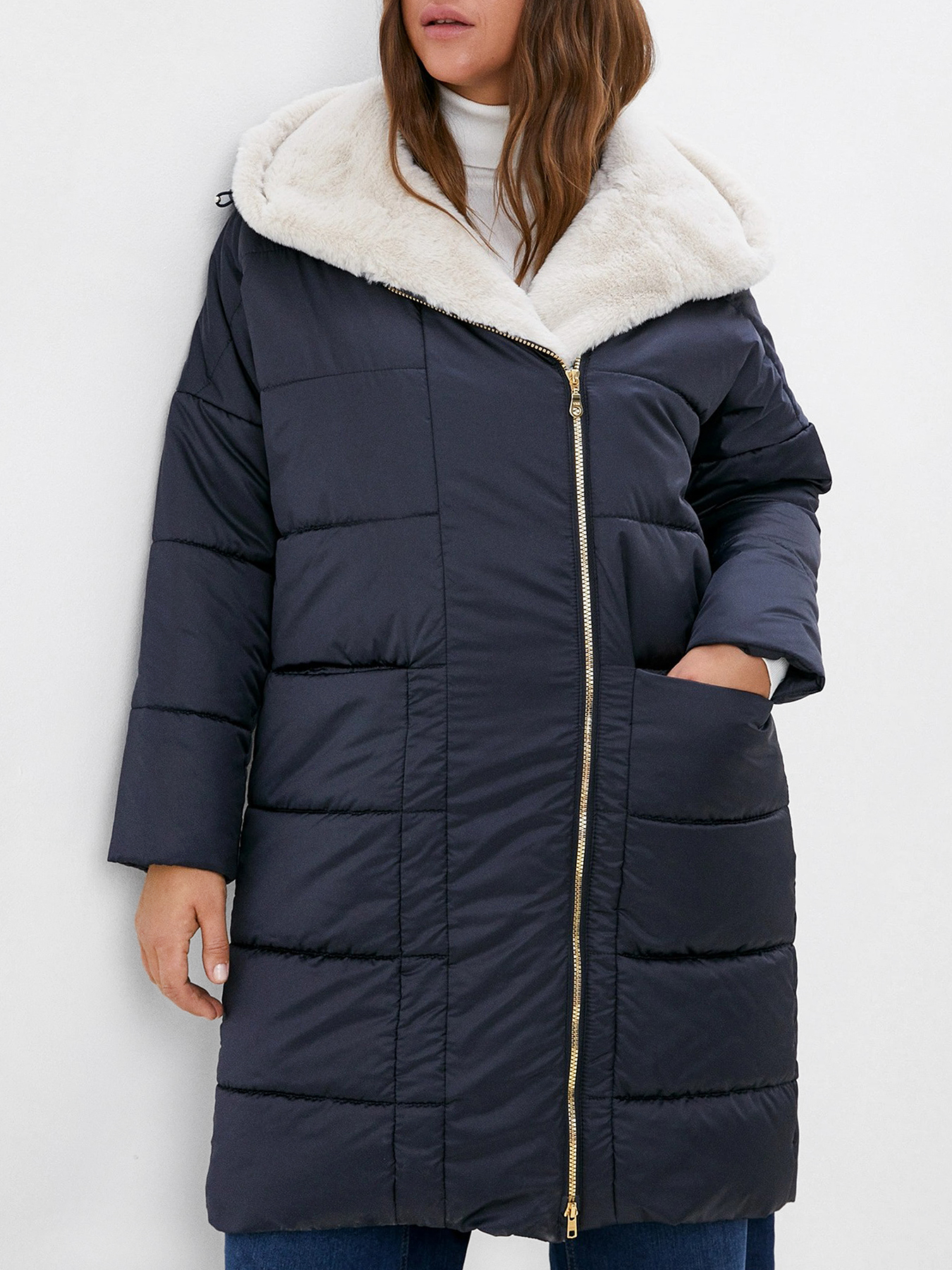 Пальто зимнее Dixi Coat 433609-023, цвет синий, размер 50