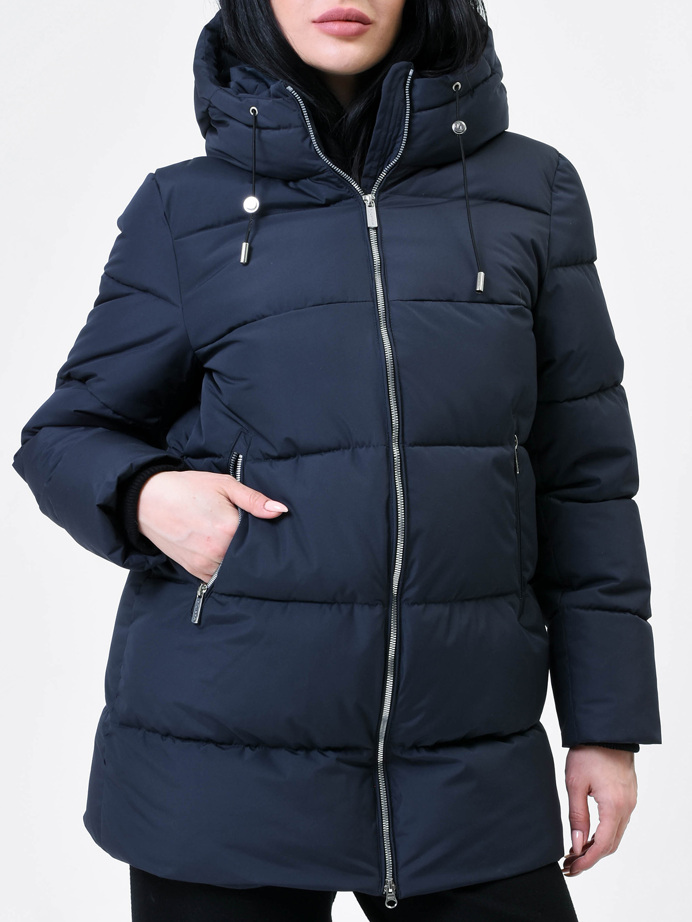Пальто зимнее Maritta 433612-020, цвет темно-синий, размер 44