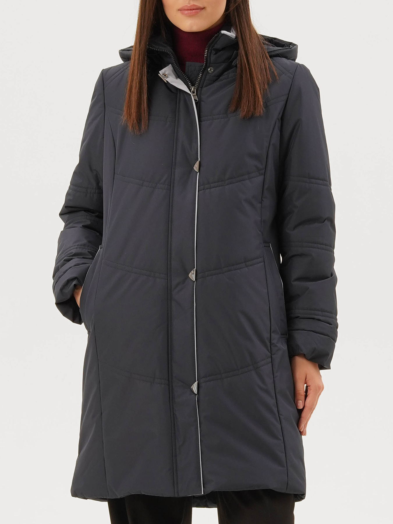 Пальто зимнее Maritta 433617-024, цвет темно-синий, размер 52 - фото 1