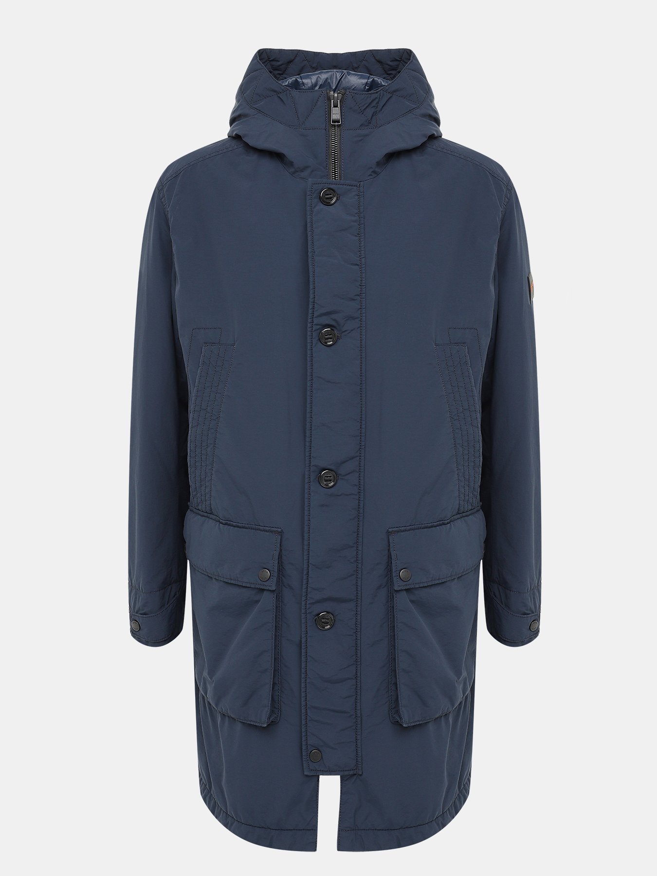 Удлиненная куртка Olgara BOSS 437892-029, цвет темно-синий, размер 56