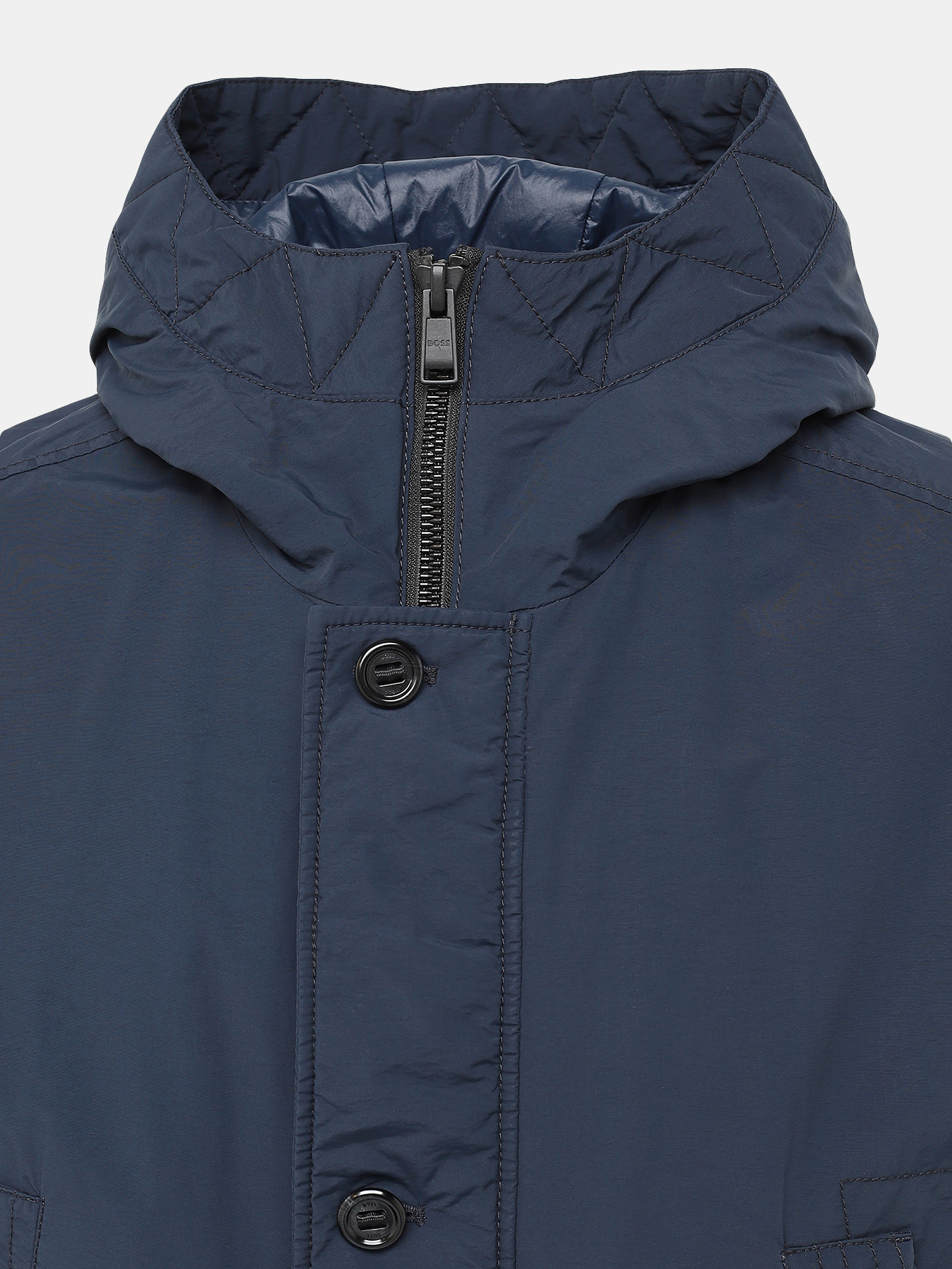 Удлиненная куртка Olgara BOSS 437892-029, цвет темно-синий, размер 56 - фото 5