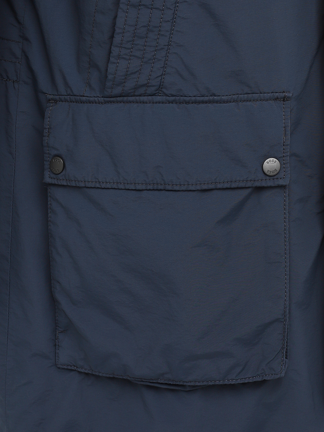 Удлиненная куртка Olgara BOSS 437892-029, цвет темно-синий, размер 56 - фото 4