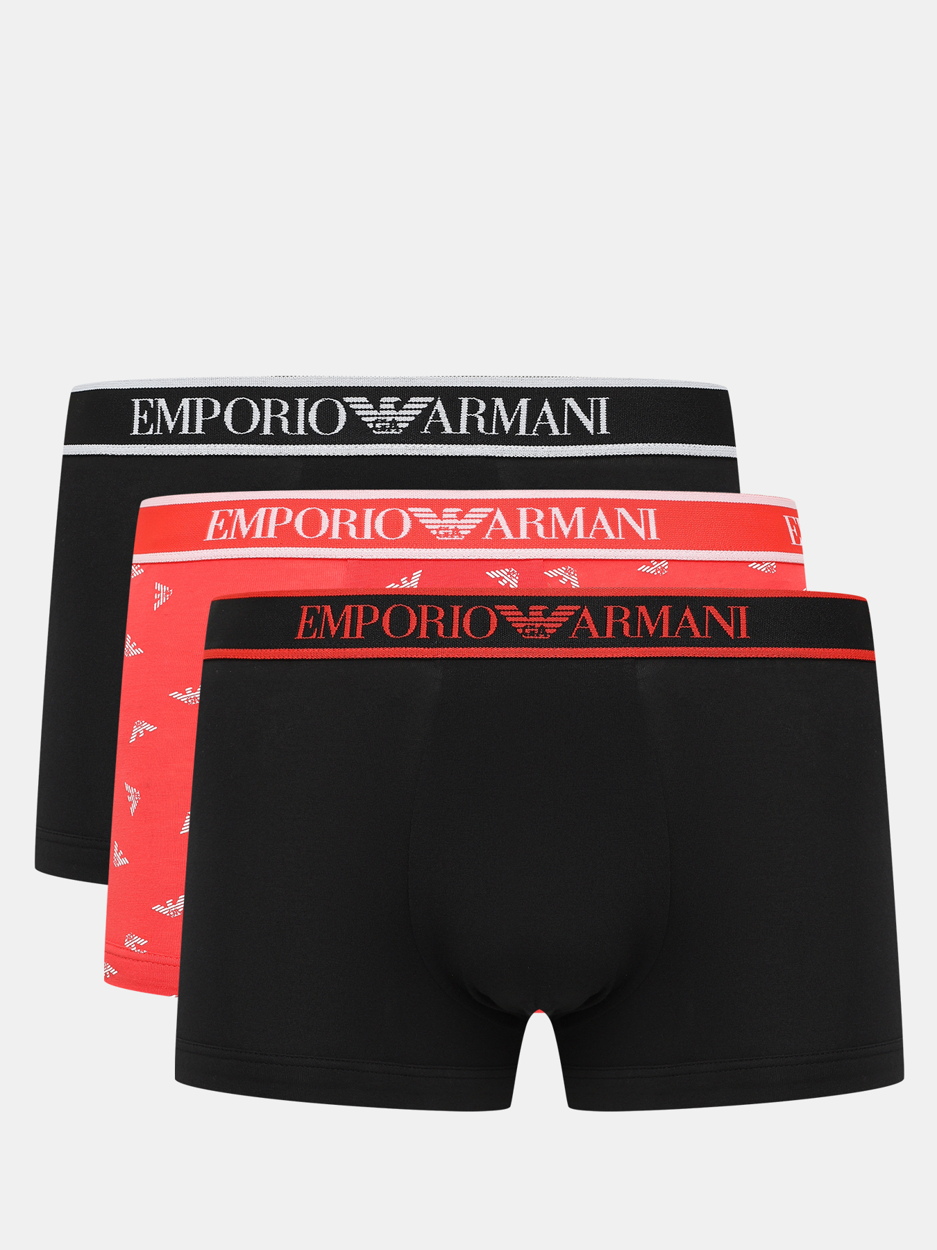 Боксеры (3 шт) Emporio Armani 438108-043, цвет мультиколор, размер 48 Боксеры (3 шт) - фото 1