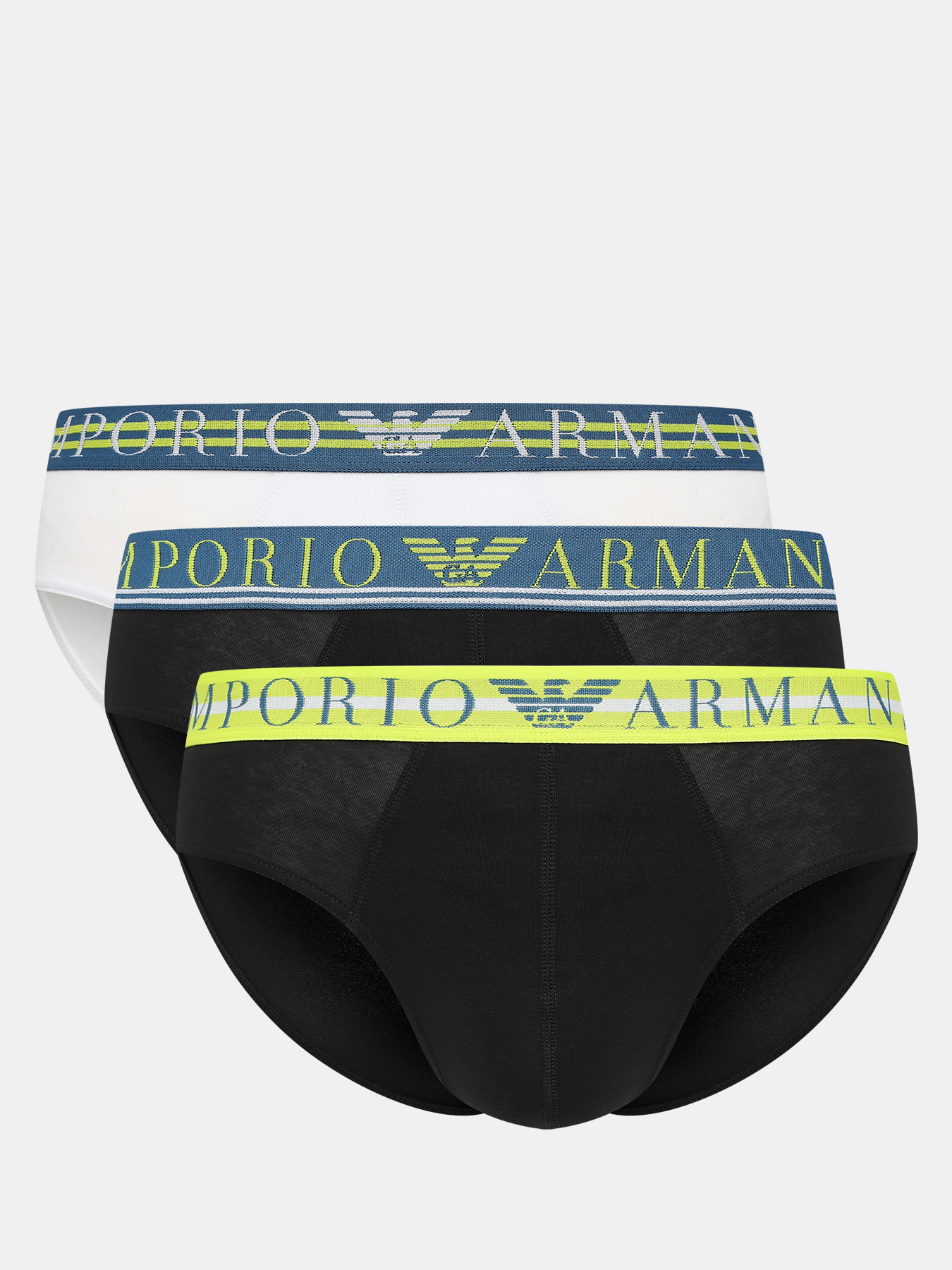 Брифы (3 шт) Emporio Armani 438120-045, цвет мультиколор, размер 52