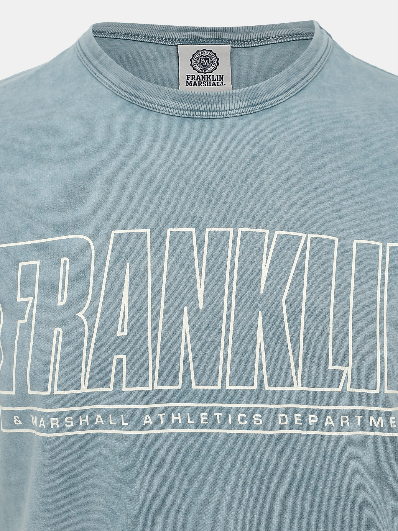 Футболка FRANKLIN&MARSHALL 438429-042, цвет голубой, размер 46-48 - фото 2
