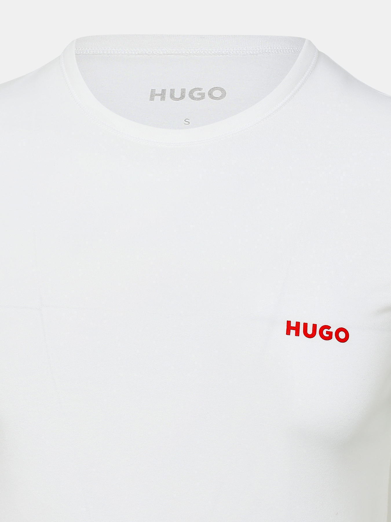 Футболка T-SHIRT (3 шт) HUGO 438662-043, цвет белый, размер 48 Футболка T-SHIRT (3 шт) - фото 2