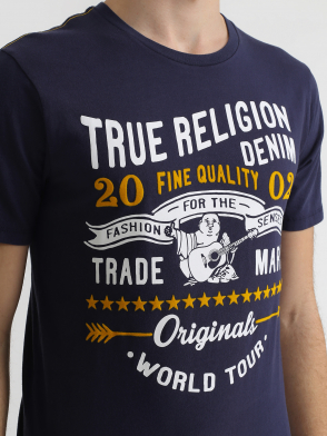 Футболка с рисунком и надписями True Religion. Цвет default. Изображение 4