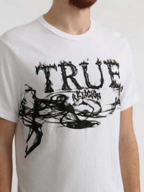 Футболка с рисунком и надписями True Religion. Цвет default. Изображение 4