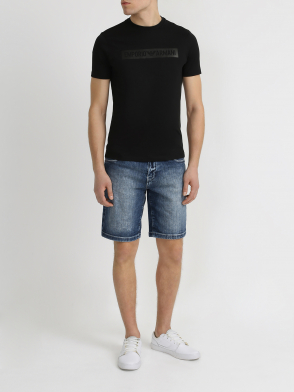 Джинсовые шорты Armani Exchange. Цвет default. Изображение 2