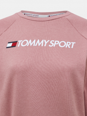 Джемпер Tommy Sport. Цвет розовый. Изображение 3