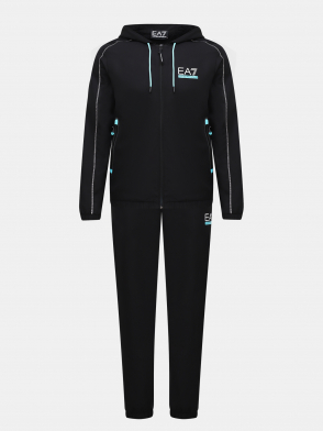 Спортивный костюм EA7 Emporio Armani. Цвет черный. Изображение 1