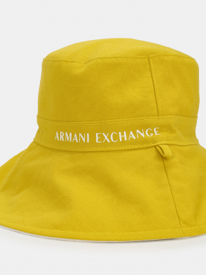 Панама Armani Exchange. Цвет горчичный. Изображение 4