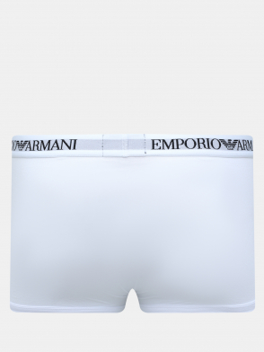 Мужские боксеры (3 шт) Emporio Armani. Цвет белый. Изображение 3