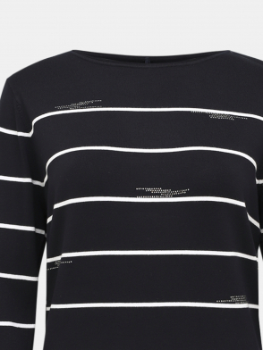 Джемпер Gerry Weber Casual. Цвет черно-белый. Изображение 3