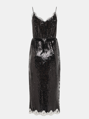Платье TWINSET. Цвет черный. Изображение 2
