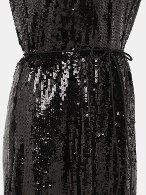 Платье TWINSET. Цвет черный. Изображение 4