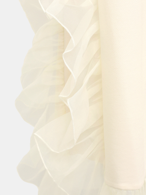 Платье TWINSET ACTITUDE. Цвет молочный. Изображение 4
