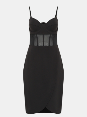 Платье Rinascimento. Цвет черный. Изображение 1