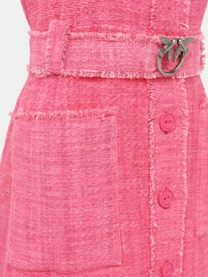 Платье Pinko. Цвет розовый. Изображение 4